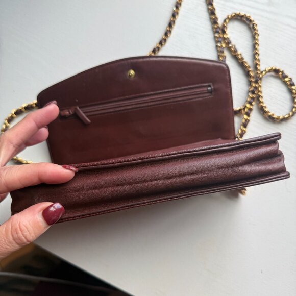 Chanel Caviar 24K Gold plated Vintage Timeless CC crossbody bag - Classic Brown - Picture 10 of 11